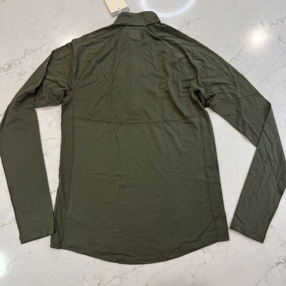 Icebreaker NEW 150 Zone Long Sleeve Half Zip Mens Large Merino Blend Top Green - Picture 2 of 16